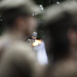 27.09.2020 Kielce. Uroczystości przed pomnikiem Armii Krajowej w 81. rocznicę utworzenia Polskiego Państwa Podziemnego / Jarosław Kubalski / Radio Kielce