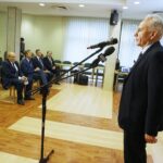 30.09.2020 Kielce. PŚk. Konferencja prasowa. Rektor prof. dr hab. inż. Zbigniew Koruba / Jarosław Kubalski / Radio KielceE