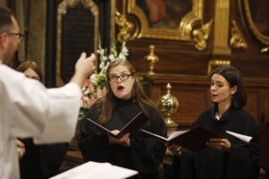 06.09.2020 Kielce. Katedra. Pierwsze Świętokrzyskie Dni Muzyki Dawnej. "Clamaverunt Iusti" - żeńska schola gregoriańska z Warszawy / Jarosław Kubalski / Radio Kielc