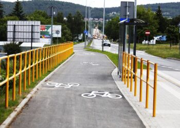 15.06.2020 Kielce. Nowa ścieżka rowerowa przy ulicy Warszawskiej / Jarosław Kubalski / Radio Kielce