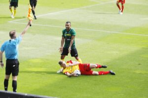 05.09.2020. Kielce. 2. kolejka Fortuna 1. ligi: Korona Kielce - GKS 1962 Jastrzębie / Jarosław Kubalski / Radio Kielce