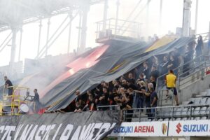 05.09.2020. Kielce. 2. kolejka Fortuna 1. ligi: Korona Kielce - GKS 1962 Jastrzębie Kibice / Jarosław Kubalski / Radio Kielce