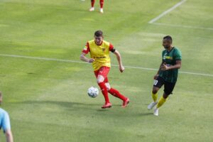 05.09.2020. Kielce. 2. kolejka Fortuna 1. ligi: Korona Kielce - GKS 1962 Jastrzębie / Jarosław Kubalski / Radio Kielce