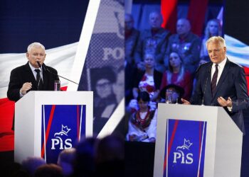 Na zdjęciu (od lewej): Jarosław Kaczyński i Jarosław Gowin / Radio Kielce
