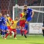 11.09.2020. Niepołomice. 3. kolejka Fortuna 1 ligi: Puszcza Niepołomice - Korona Kielce / Krzysztof Bujnowicz / Radio Kielce