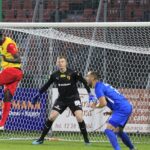 11.09.2020. Niepołomice. 3. kolejka Fortuna 1 ligi: Puszcza Niepołomice - Korona Kielce / Krzysztof Bujnowicz / Radio Kielce