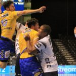 16.09.2020. Flensburg. 1. kolejka Ligi Mistrzów piłkarzy ręcznych: Flensburg-Handewitt - Łomża Vive Kielce / Krzysztof Bujnowicz / Radio Kielce