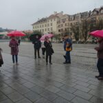 29.09.2020 Ostrowiec Świętokrzyski. Spacer śladami pomordowanych przez hitlerowców ostrowczan / Emilia Sitarska / Radio Kielce