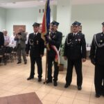 06.09.2020. Nowy Kamień. Obchody setnej rocznicy Bitwy Warszawskiej. Na zdjęciu (po prawej): Dariusz Maruszczak - komendant OSP w Mściowie / Grażyna Szlęzak-Wójcik / Radio Kielce