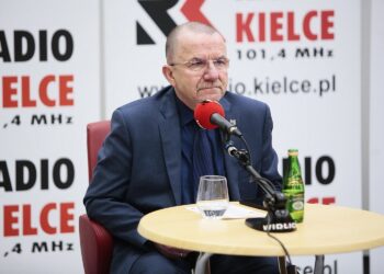 08.03.2020. Radio Kielce. Studio Polityczne. Na zdjęciu: Marek Bogusławski - wicemarszałek województwa świętokrzyskiego / Wiktor Taszłow / Radio Kielce