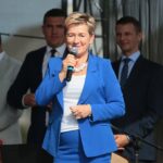 24.09.2020. Łopuszno. Otwarcie Centrum Edukacji Lokalnej. Na zdjęciu: Irena Marcisz - wójt gminy Łopuszno / Wiktor Taszłow / Radio Kielce