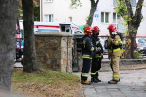 24.09.2020. Kielce. Alarm bombowy w Szkole Podstawowej Sióstr Nazaretanek / Wiktor Taszłow / Radio Kielce