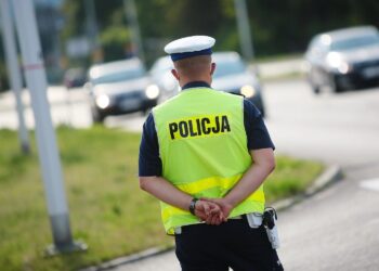 Policja. Kontrola drogowa / Wiktor Taszlow / Radio Kielce