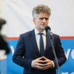 01.09.2020. Kielce. Wojewódzkie uroczystości rozpoczęcia roku szkolnego. Na zdjęciu: Krzysztof Słoń - senator / Wiktor Taszłow / Radio Kielce