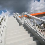 03.09.2020 Bilcza. Kładka dla pieszych nad rozbudowywaną drogą krajową nr 73 / Wiktor Taszłow / Radio Kielce