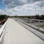 03.09.2020 Bilcza. Kładka dla pieszych nad rozbudowywaną drogą krajową nr 73 / Wiktor Taszłow / Radio Kielce
