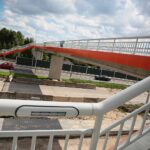 03.09.2020 Bilcza. Kładka dla pieszych nad rozbudowywaną drogą krajową nr 73 / Wiktor Taszłow / Radio Kielce