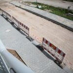 03.09.2020 Bilcza. Kładka dla pieszych nad rozbudowywaną drogą krajową nr 73 / Wiktor Taszłow / Radio Kielce