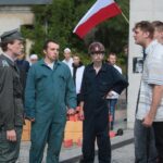 03.09.2020. Kielce. Inscenizacja "Demonstracja uliczna Solidarności" w 40. rocznicę powstania NSZZ Solidarność  / Wiktor Taszłow / Radio Kielce