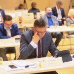 07.09.2020. Kielce. Sesja Sejmiku Województwa Świętokrzyskiego. Na zdjęciu: Tomasz Jamka - członek zarządu Województwa Świętokrzyskiego / Wiktor Taszłow / Radio Kielce