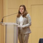 07.09.2020. Kielce. Sesja Sejmiku Województwa Świętokrzyskiego. Na zdjęciu: Zofia Mogielska - przewodnicząca młodzieżowego sejmiku województwa świętokrzyskiego / Wiktor Taszłow / Radio Kielce