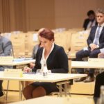 07.09.2020. Kielce. Sesja Sejmiku Województwa Świętokrzyskiego. Na zdjęciu (w środku): Magdalena Zieleń - radna sejmiku województwa świętokrzyskiego / Wiktor Taszłow / Radio Kielce