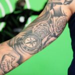 07.09.2020. Kielce. Grzegorz Tkaczyk prezentuje swoje tatuaże / Wiktor Taszłow / Radio Kielce