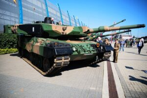 09.09.2020. Kielce. Międzynarodowy Salon Przemysłu Obronnego. Czołg Podstawowy LEOPARD 2PL / Wiktor Taszłow / Radio Kielce