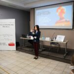 10.09.2020. Kielce. III Konferencja naukowa "Wieś polska podczas II wojny światowej - straty osobowe". Przemawia dr Katarzyna Jedynak / Wiktor Taszłow / Radio Kielce