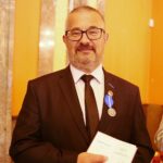 10.09.2020. Kielce. Wręczenie Medali Stulecia Odzyskanej Niepodległości. Na zdjęciu: Robert Adamczyk / Wiktor Taszłow / Radio Kielce