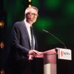 10.09.2020. Kielce. Międzynarodowy Salon Przemysłu Obronnego. Wręczenie nagród Defender. Na zdjęciu: Bogdan Wenta - prezydent Kielc / Wiktor Taszłow / Radio Kielce