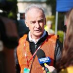 12.09.2020. Kielce. Pielgrzymka rowerowa na Święty Krzyż z biskupem. Na zdjęciu: ks. bp Marian Florczyk / Wiktor Taszłow / Radio Kielce