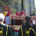 14.09.2020. Święty Krzyż. Uroczystości odpustowe. Na zdjęciu (w środku): abp Salvatore Penacchio - nuncjusz apostolski / Wiktor Taszłow / Radio Kielce