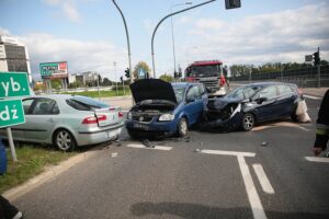 17.09.2020. Kielce. Wypadek na Alei Solidarności / Wiktor Taszłow / Radio Kielce