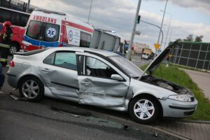 17.09.2020. Kielce. Wypadek na Alei Solidarności / Wiktor Taszłow / Radio Kielce