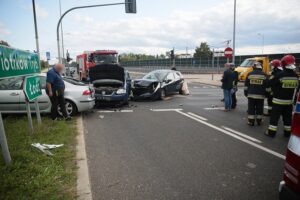 17.09.2020. Kielce. Wypadek na Alei Solidarności / Wiktor Taszłow / Radio Kielce