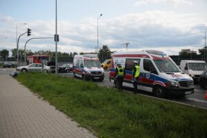 17.09.2020. Kielce. Wypadek na Alei Solidarności / Wiktor Taszłow / Radio Kielce