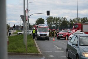 17.09.2020. Kielce. Wypadek na Alei Solidarności / Wiktor Taszłow / Radio Kielce