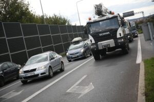 17.09.2020. Kielce. Wypadek na Alei Solidarności / Wiktor Taszłow / Radio Kielce