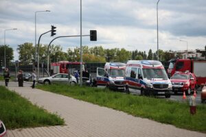 17.09.2020. Kielce. Wypadek na Alei Solidarności / Wiktor Taszłow / Radio Kielce