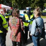 18.09.2020. Kielce. Rozdawanie odblasków / Wiktor Taszłow / Radio Kielce