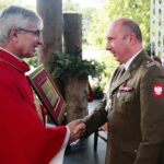 20.09.2020. Święty Krzyż. Uroczystości wieńczące odpust. Na zdjęciu delegat dowódcy 10. Świętokrzyskiej Brygady Wojsk Obrony Terytorialnej - mjr Marcin Gębala / Wiktor Taszłow / Radio Kielce