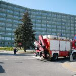 21.09.2020. Kielce. Akcja ewakuacyjna w Urzędzie Wojewódzkim w Kielcach / Wiktor Taszłow / Radio Kielce