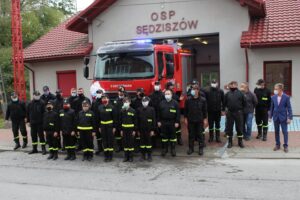 22.10.2020. Sędziszów. OSP otrzymała nowoczesny pojazd / Gmina Sędziszów