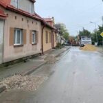 25.10.2020. Nowy Korczyn. Przebudowa wodociągu / Paweł Zagaja / facebook