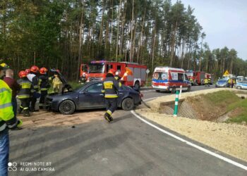 22.10.2020 Jóźwików. Wypadek / Policja