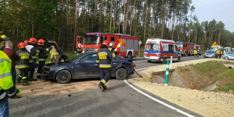 22.10.2020 Jóźwików. Wypadek / Policja