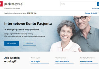 Internetowe Konto Pacjenta / pacjent.gov.pl / screen