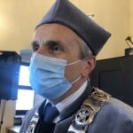 16.10.2020. Sandomierz. Inauguracja nowego roku akademickiego filii UJK. Na zdjęciu: dr nauk medycznych Piotr Sobolewski - dziekan filii UJK w Sandomierzu / Grażyna-Szlęzak-Wójcik / Radio Kielce