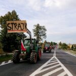Rolnicy protestują na świętokrzyskich drogach